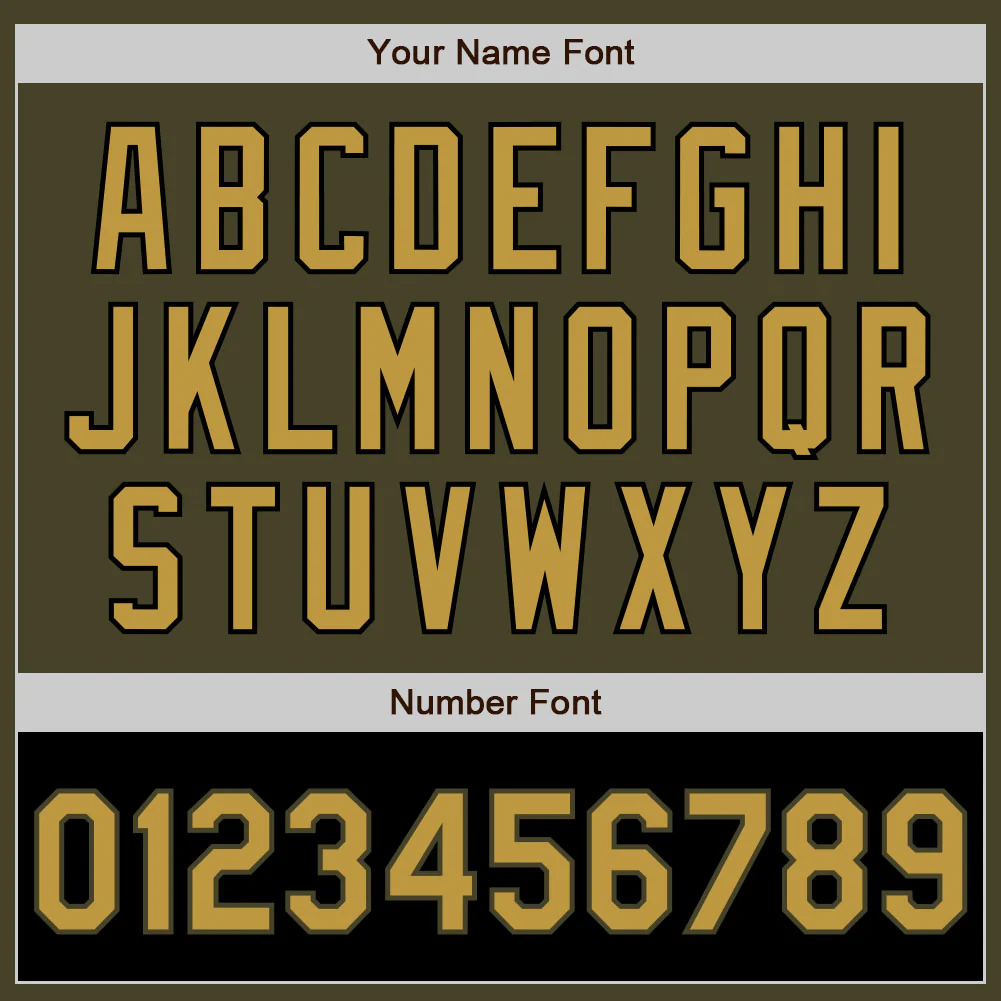 Custom Olive Old Gold-Black Bomber Varsity Letterman Two Tone Salute To Service Zipper Jacket - Image 6