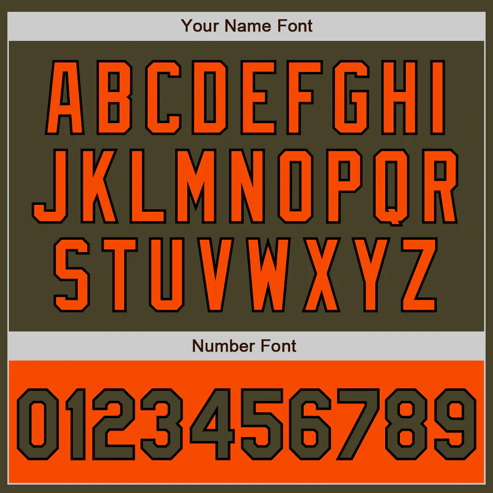 Custom Olive Black-Orange Bomber Varsity Letterman Two Tone Salute To Service Zipper Jacket - Image 6