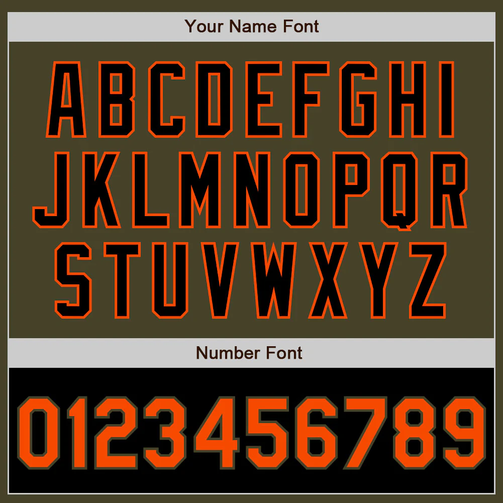 Custom Olive Orange-Black Bomber Varsity Letterman Two Tone Salute To Service Zipper Jacket - Image 6