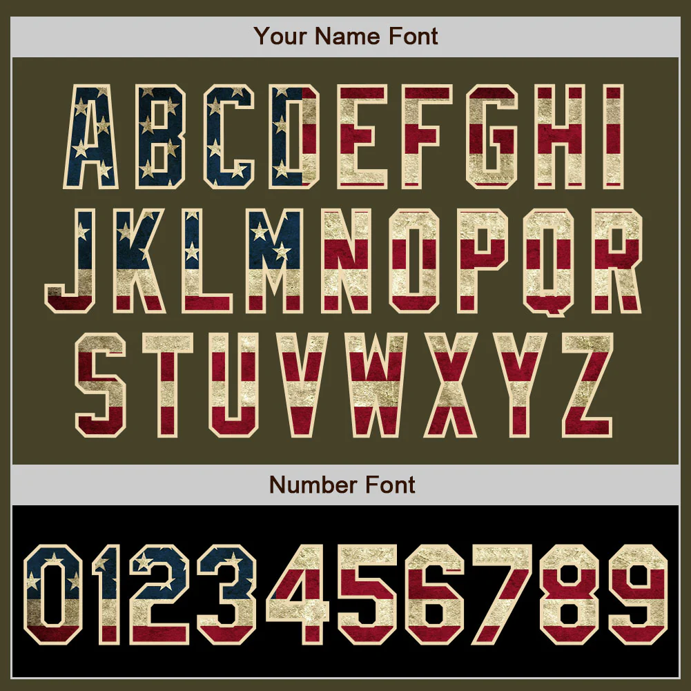 Custom Olive Vintage USA Flag Black-Cream Bomber Varsity Letterman Two Tone Salute To Service Zipper Jacket - Image 6