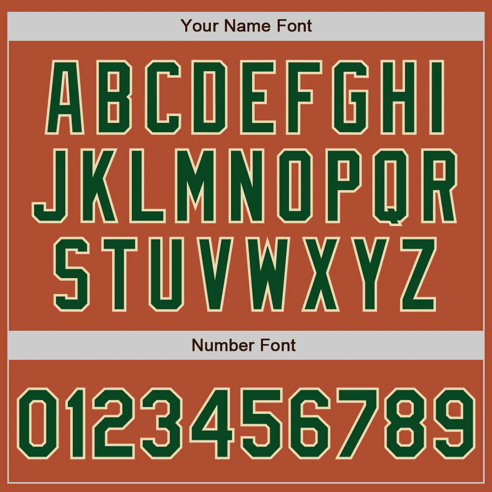 Custom Texas Orange Green-Cream Bomber Varsity Letterman Zipper Jacket - Image 6