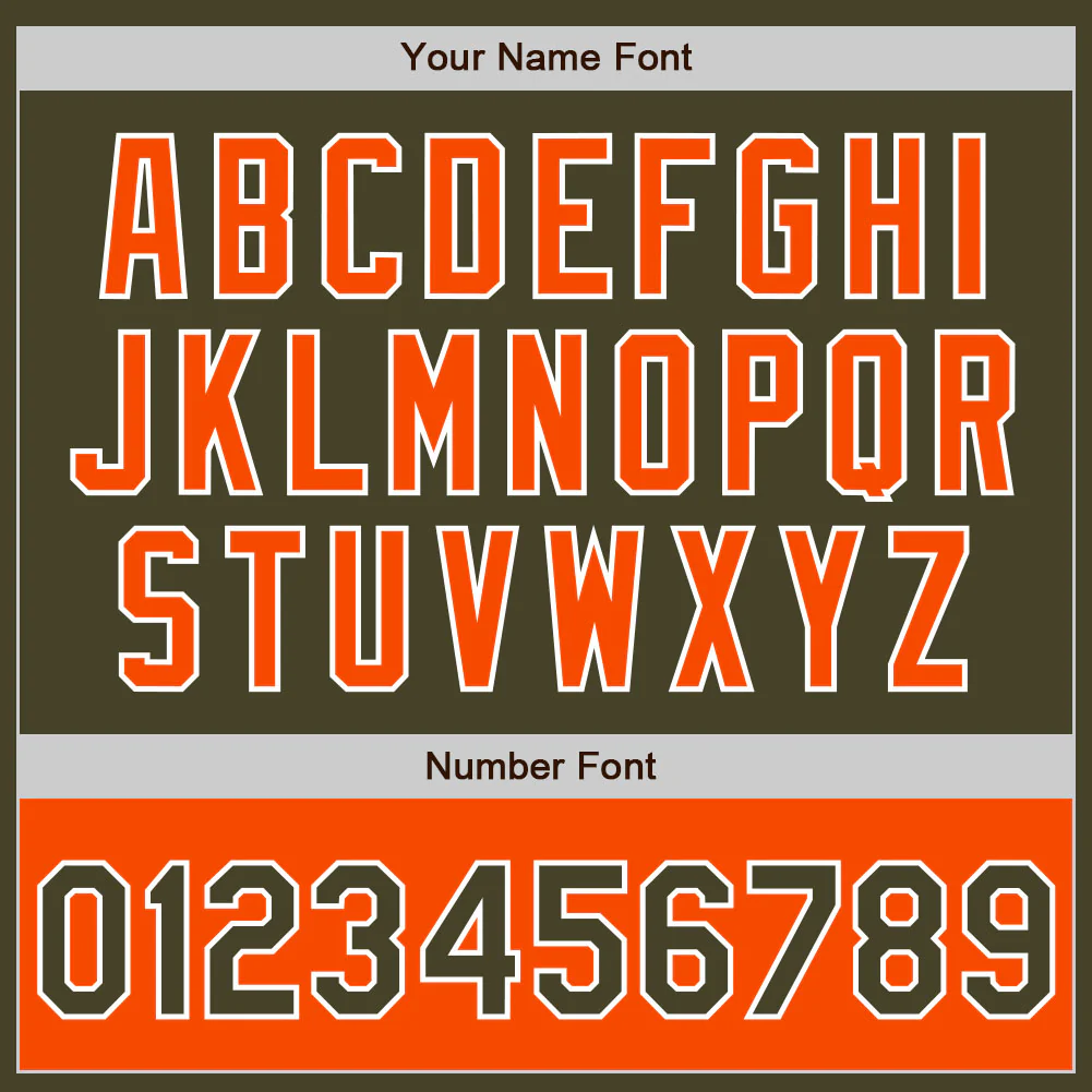 Custom Olive White-Orange Bomber Varsity Letterman Two Tone Salute To Service Zipper Jacket - Image 6